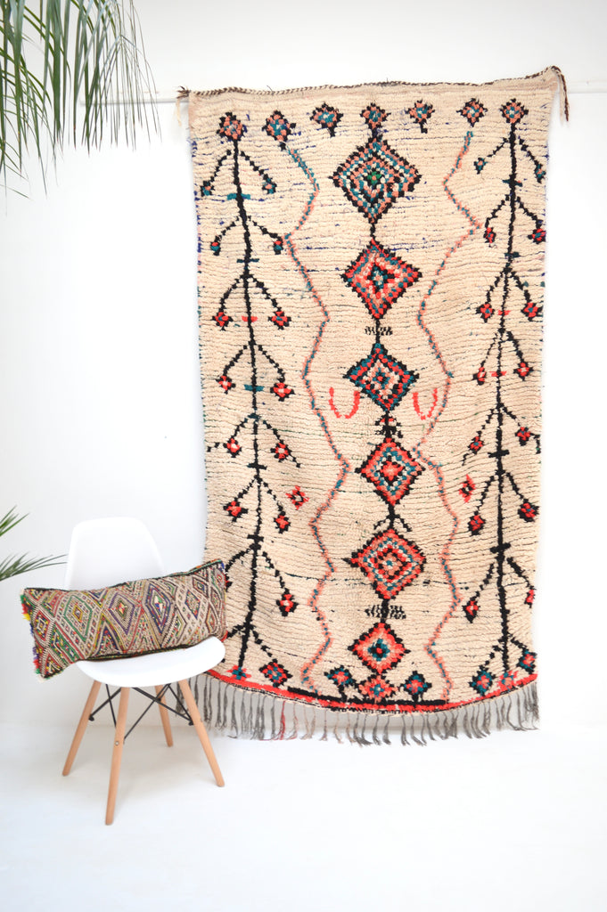Vintage Azilal Rug Mid Century Moroccan Rug AZ1021