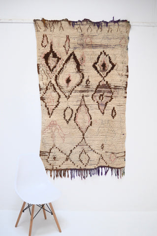 Vintage Azilal Rug Mid Century Moroccan Rug AZ1001