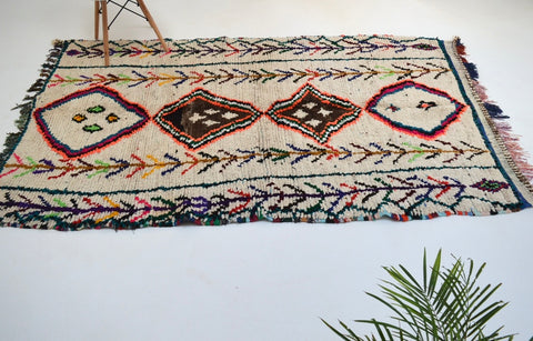 Vintage Azilal Rug Mid Century Moroccan Rug AZ1019