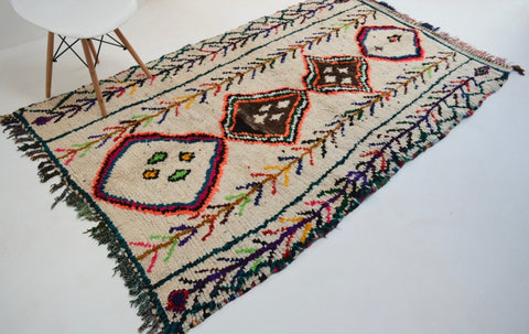 Vintage Azilal Rug Mid Century Moroccan Rug AZ1019