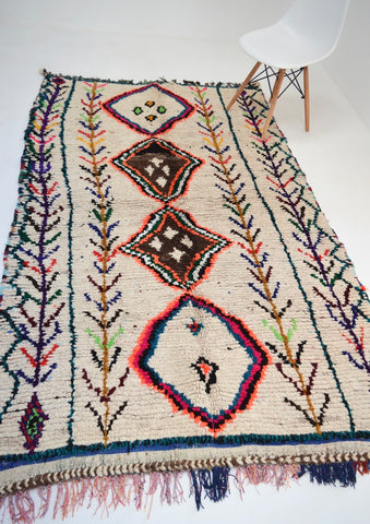 Vintage Azilal Rug Mid Century Moroccan Rug AZ1019