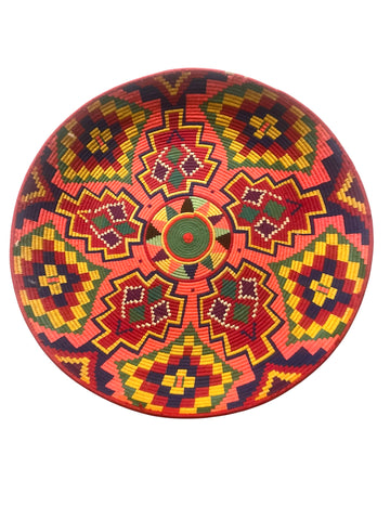 Vintage Berber Basket Platter Amazigh Decorative Ware