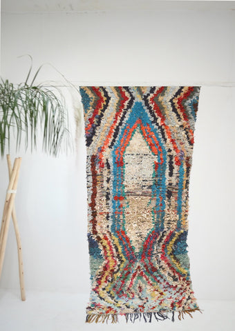 Vintage Boucherouite Rug BOU752