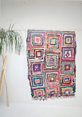 Vintage Boucherouite Rug BOU742