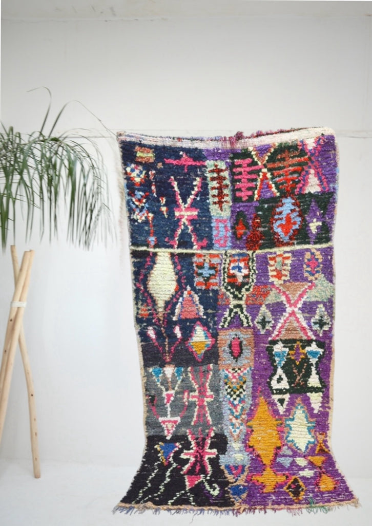 Vintage Boucherouite Rug BOU751