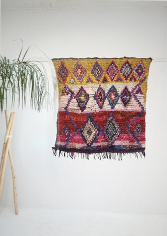 Vintage Boucherouite Rug BOU759