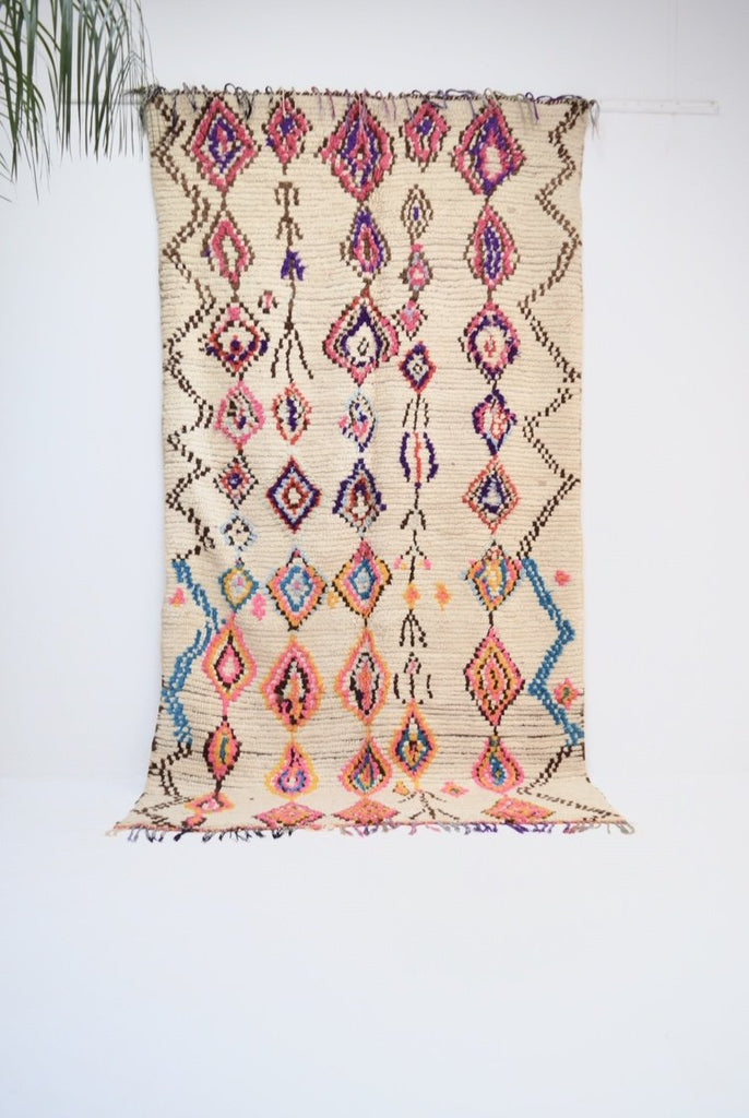 Vintage Azilal Rug Mid Century Moroccan Rug