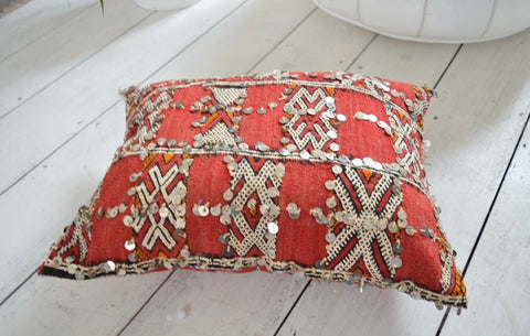 Vintage Berber Pillow Moroccan Kilim Cover