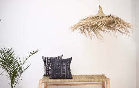 Moroccan Raffia Suspension Lamp Shade