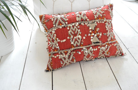 Vintage Berber Pillow Moroccan Kilim Cover