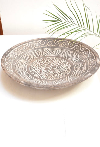 Timor wood platter large tray