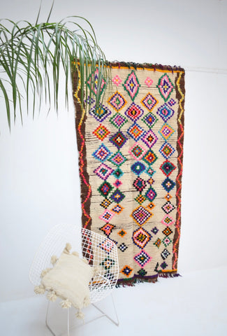 Vintage Azilal Rug Mid Century Moroccan Rug AZ1018