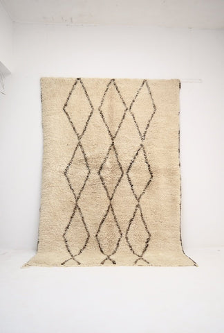 Vintage Beni Ourain Rug Plush Wool Berber Rug