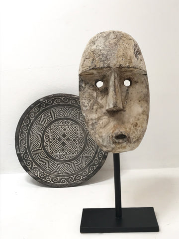 Timor Island Head Mask Sculpture Contemporary