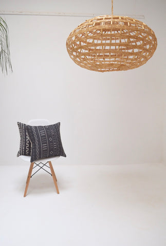 Sahara Moon Moroccan Rattan lampshade Large Natural Handmade Pendant Light