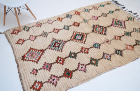 Vintage Azilal Rug Mid Century Moroccan Rug