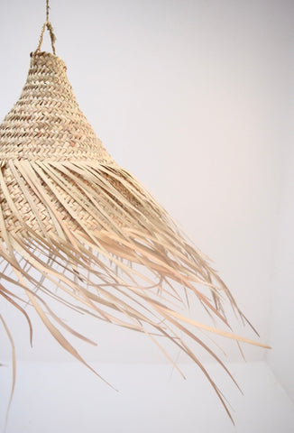 Moroccan Handmade Rattan braided Lampshade Woven Natural Rattan Pendant Light