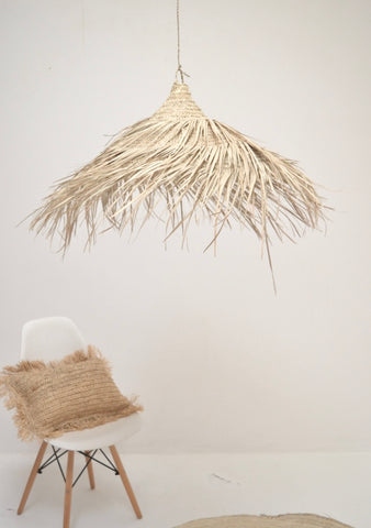 Moroccan Rattan Palm Suspension Lamp Shade Pendant
