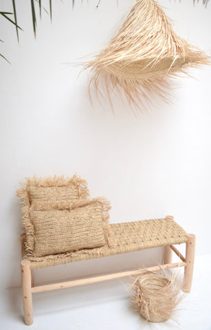 Moroccan Raffia Large  Lampshade Natural Woven Raffia Pendant Light