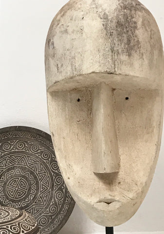 Huge Timor Mask Sculpture Contemporary