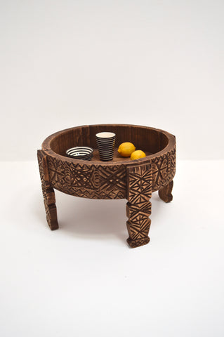Moroccan Chakki Table Hand Carved Table