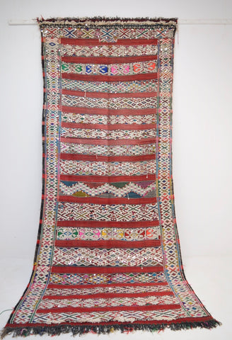 Queens Delight - Vintage Moroccan kilim Berber Rug