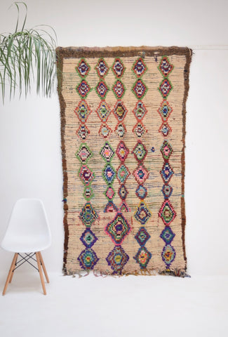 Vintage Azilal Rug Mid Century Moroccan Rug