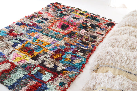 Vintage Boucherouite Rug BOU730