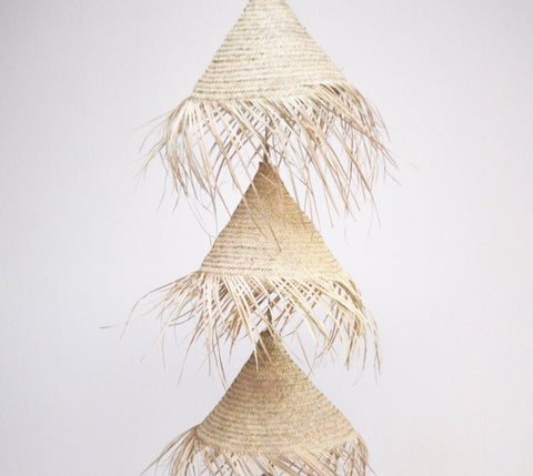 Moroccan Raffia Lampshade Conical Pendant Lightshade Lamp