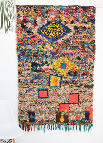 Vintage Boucherouite Rug BOU722