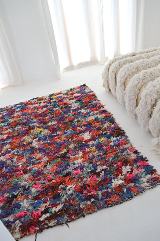 Vintage Boucherouite Rug BOU693