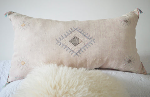 Moroccan Cactus Sabra Silk Cushion Cover