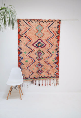 Vintage Boucherouite Rug BOU759