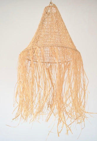 Beldi Moroccan Raffia Light Shades Natural Raffia Crochet Light-shade