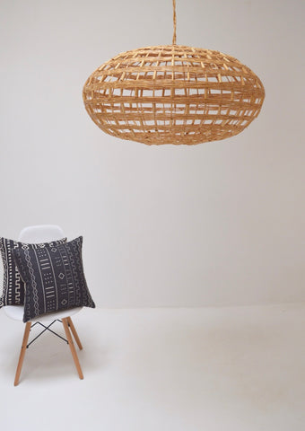 Moroccan Rattan lampshade Large Natural Handmade Pendant Light