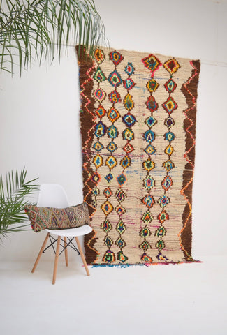 Vintage Azilal Rug Mid Century Moroccan Rug