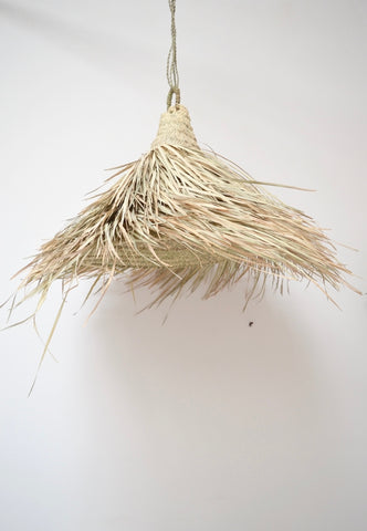 Moroccan Natural Rattan Lamp Shade  x 4 Hairy Cone Lampshade Pendant Light