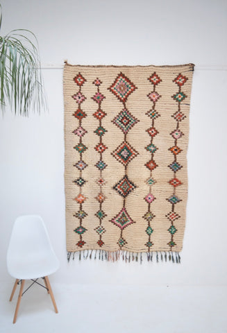 Vintage Azilal Rug Mid Century Moroccan Rug