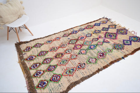 Vintage Azilal Rug Mid Century Moroccan Rug