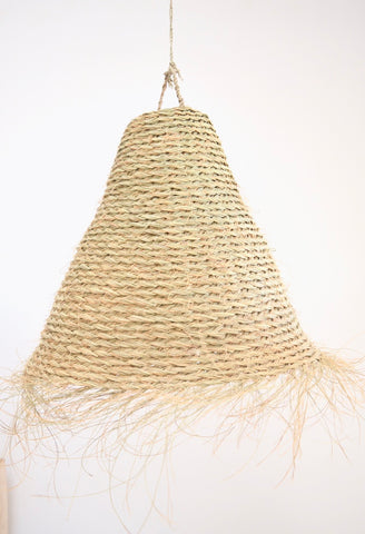 Moroccan Handmade Rattan braided Lampshade Woven Natural Rattan Pendant Light