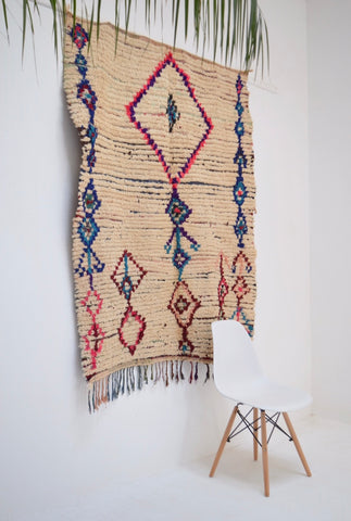 Vintage Azilal Rug Mid Century Moroccan Rug AZ1010