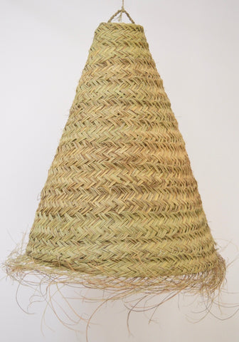 XL Moroccan Conical Lampshade Natural Rattan Lampshade Pendant Light