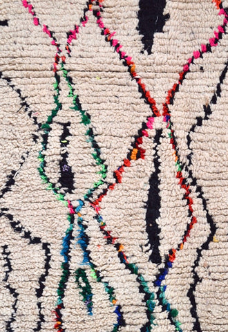 Vintage Azilal  Rug Mid Century Moroccan Rug