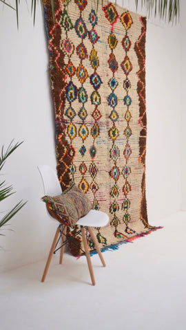 Vintage Azilal Rug Mid Century Moroccan Rug