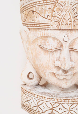 Balinese Buddha Mask Hand carved from Wood