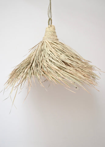 Moroccan Natural Rattan Lamp Shade  x 4 Hairy Cone Lampshade Pendant Light
