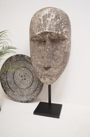 Huge Timor Mask Sculpture Contemporary