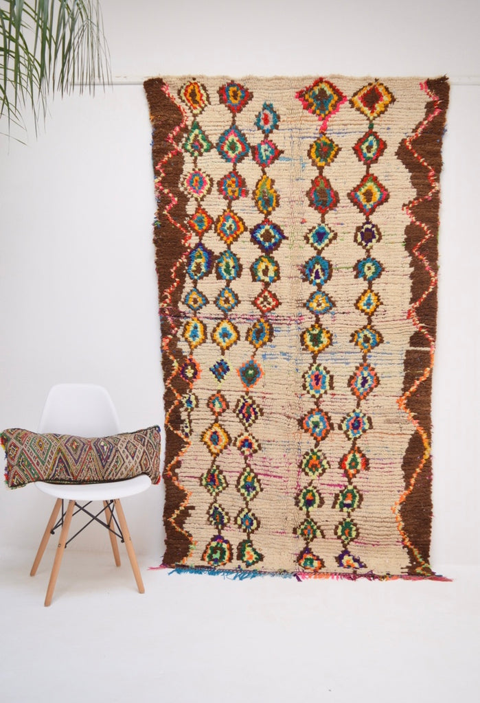 Vintage Azilal Rug Mid Century Moroccan Rug