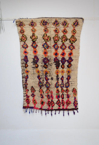 Vintage Azilal Rug Mid Century Moroccan Rug AZ1016