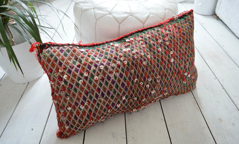 XL Vintage Moroccan Berber Pillow Kilim Cover